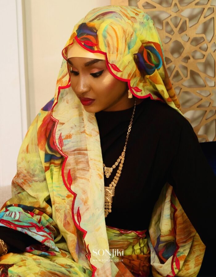 Zamira Yellow Lafaya Toub - Image 7