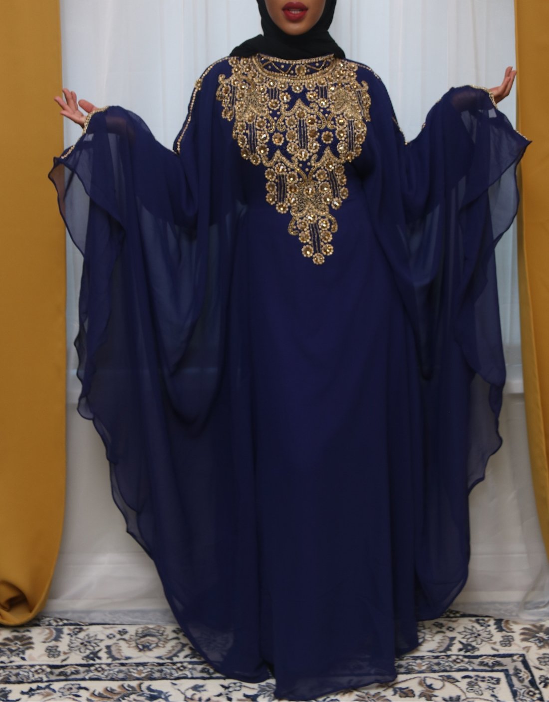 Nadira Blue Kaftan