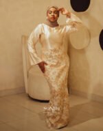 The Mariyah Cream & Gold Co-ord Set — brocade elegance for modest celebration dressing. Shop Sonjiki UK.