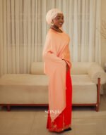 Explore the Amina Orange & Peach Co-ord Set—embellished, elegant and modest. A Sonjiki signature for the celebration season.