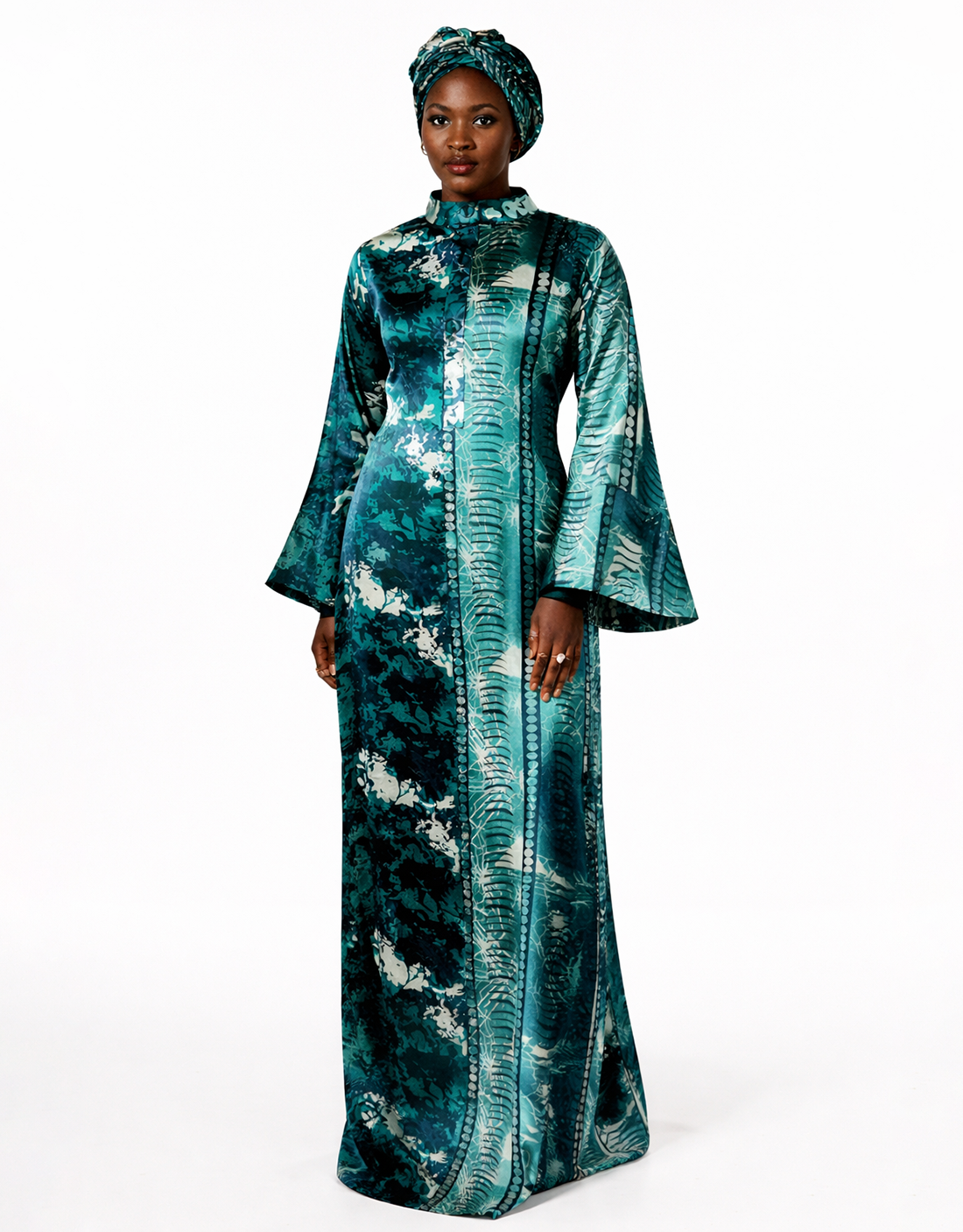 Rabi Teal Dress & Hijab