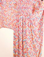 Mariama Pink Floral Long Sleeve Melhfa Dress - Image 5