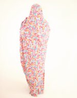 Mariama Pink Floral Long Sleeve Melhfa Dress - Image 6