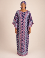 Kaltum Purple Swiss Lace Occasion Boubou
