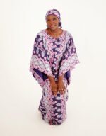 Kaltum Purple Swiss Lace Occasion Boubou - Image 5