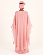 Lami Pink Occasion Cape Gown - Image 3