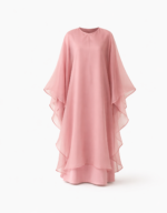 Lami Pink Occasion Cape Gown - Image 5