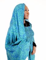 Ndeye Blue Sleeveless Melhfa Dress - Image 3