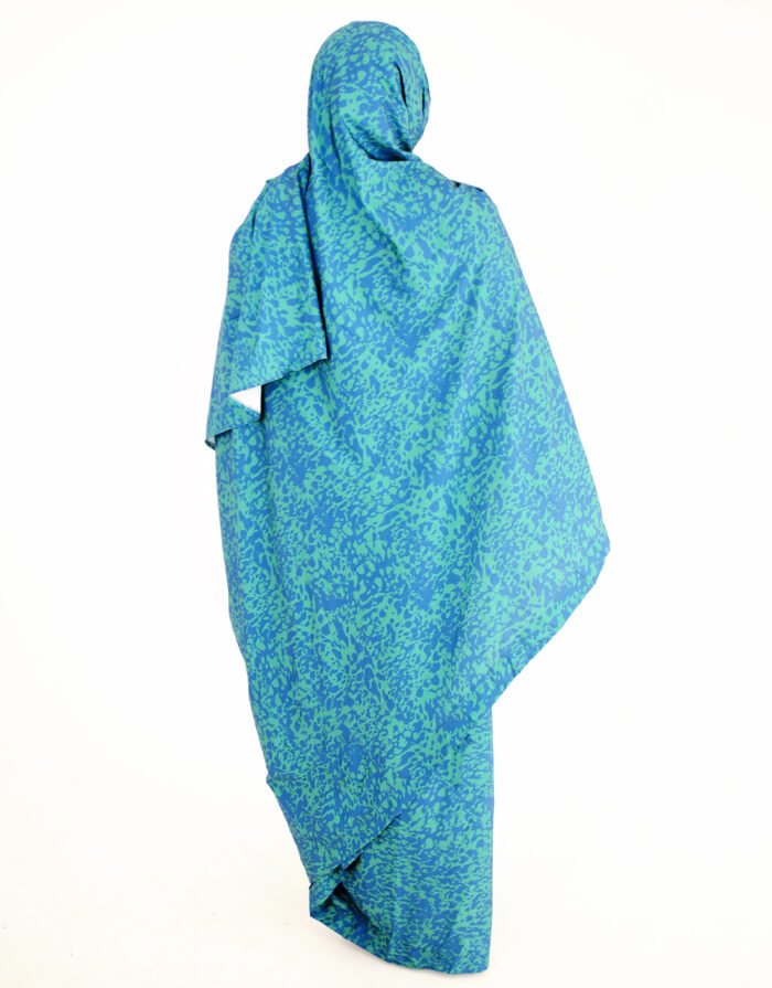 Ndeye Blue Sleeveless Melhfa Dress - Image 4