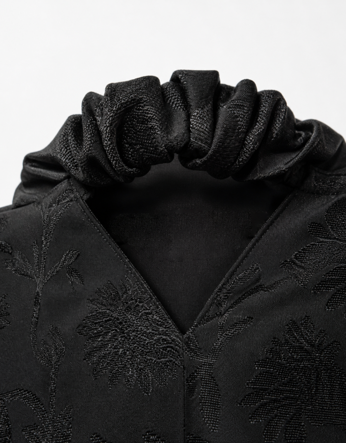 Sakina Black Floral Occasion Khimar Set - Image 3