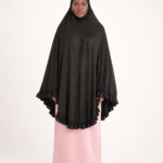 Sakina Black Floral Occasion Khimar Set