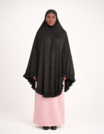 Sakina Black Floral Occasion Khimar Set