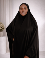 Rahma Black Pocket Jilbab