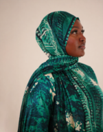 Rabi Silk Teal Dress - Image 4