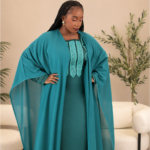 Lome Green Cape Dress