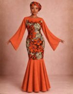 Minna Orange Print Dress