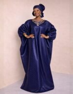 Dakar Blue Bazin Boubou