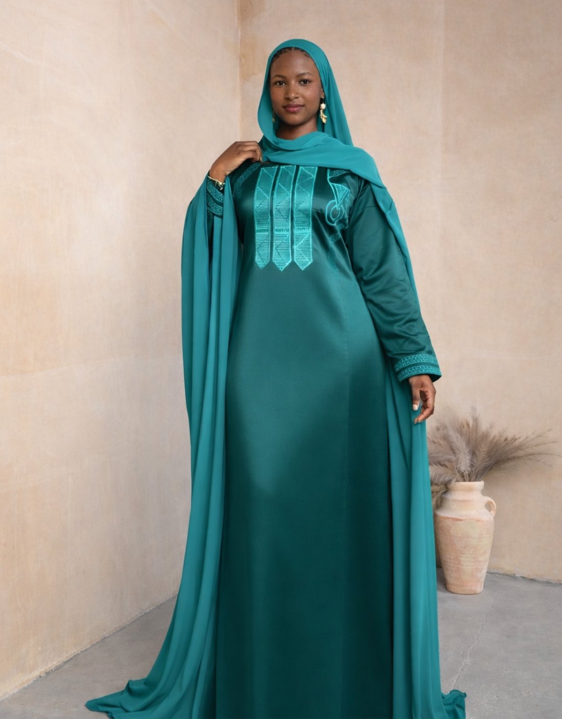 Lome Green Embroidered Set