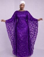 Lagos Purple Lace Boubou