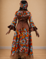 Hadiza Red Embellished African Print Co-ord - Image 3