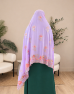 Nayla Lilac Maxi Chiffon Mayafi - Image 2