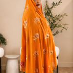 Raniya Orange Maxi Chiffon Mayafi