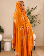 Raniya Orange Maxi Chiffon Mayafi