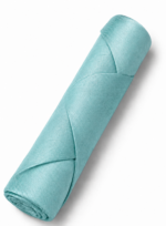 Light Blue African Raw Silk Scarf - Image 2